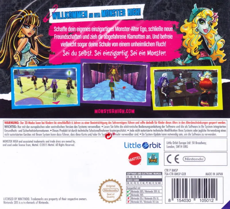 Monster High: New Ghoul in School box back