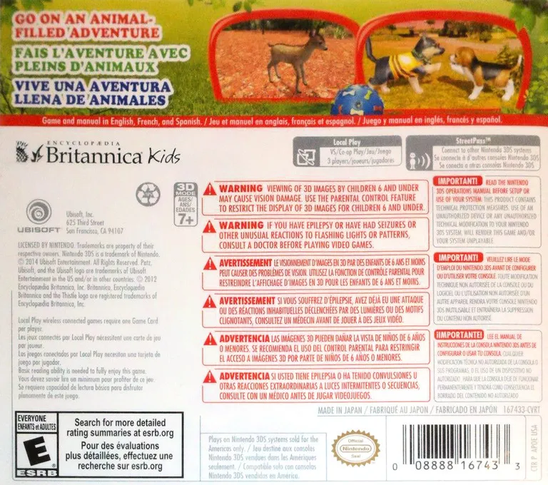 Petz Countryside box back