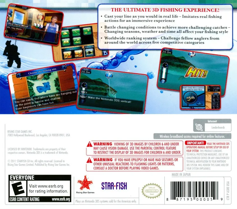 Super Black Bass 3D box back