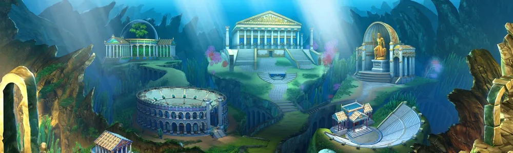 Backdrop artwork for Jewel Master: Atlantis 3D