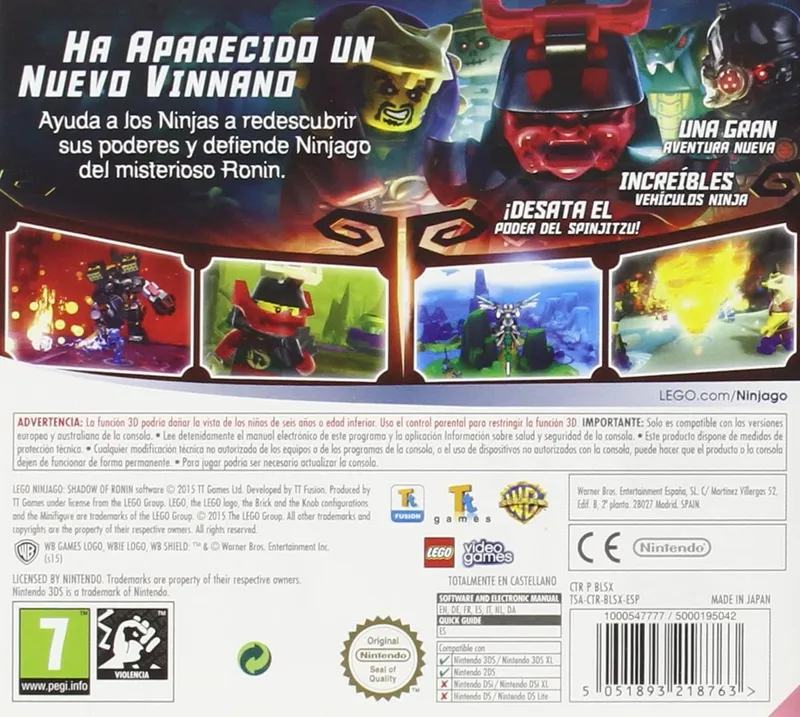 LEGO Ninjago: Shadow of Ronin box back