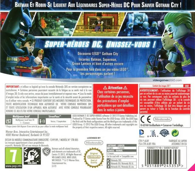 LEGO Batman 2: DC Super Heroes box back