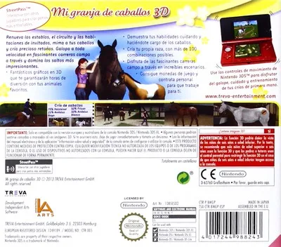Life with Horses 3D box back