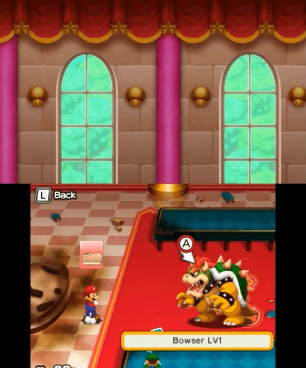 Backdrop artwork for Mario & Luigi: Bowser's Inside Story + Bowser Jr's Journey