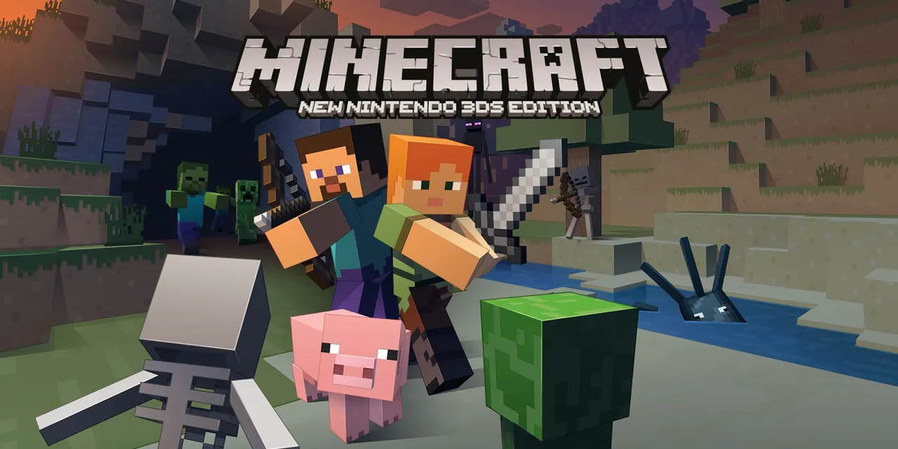 Backdrop artwork for Minecraft: New Nintendo 3DS Edition