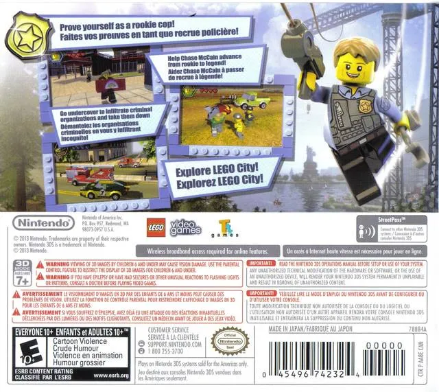 LEGO City Undercover: The Chase Begins box back