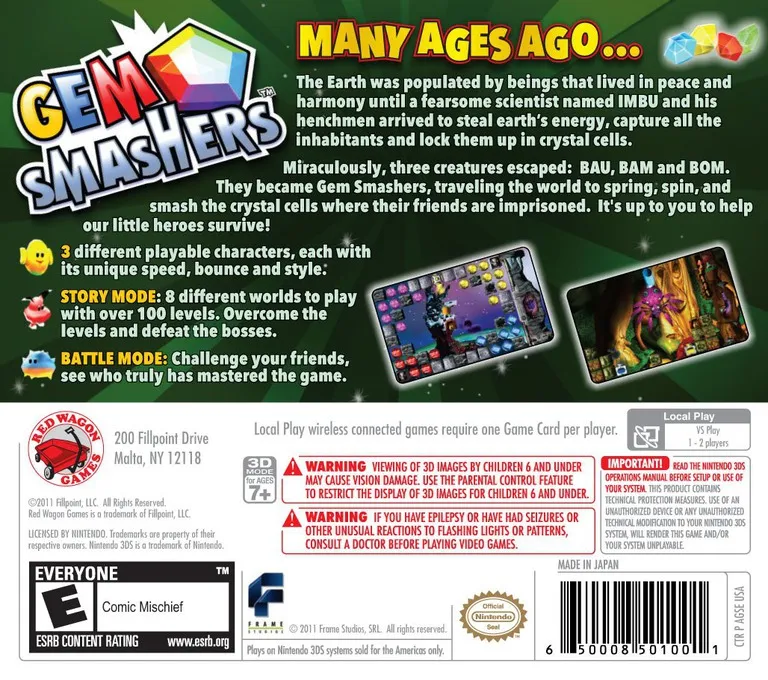 Gem Smashers box back
