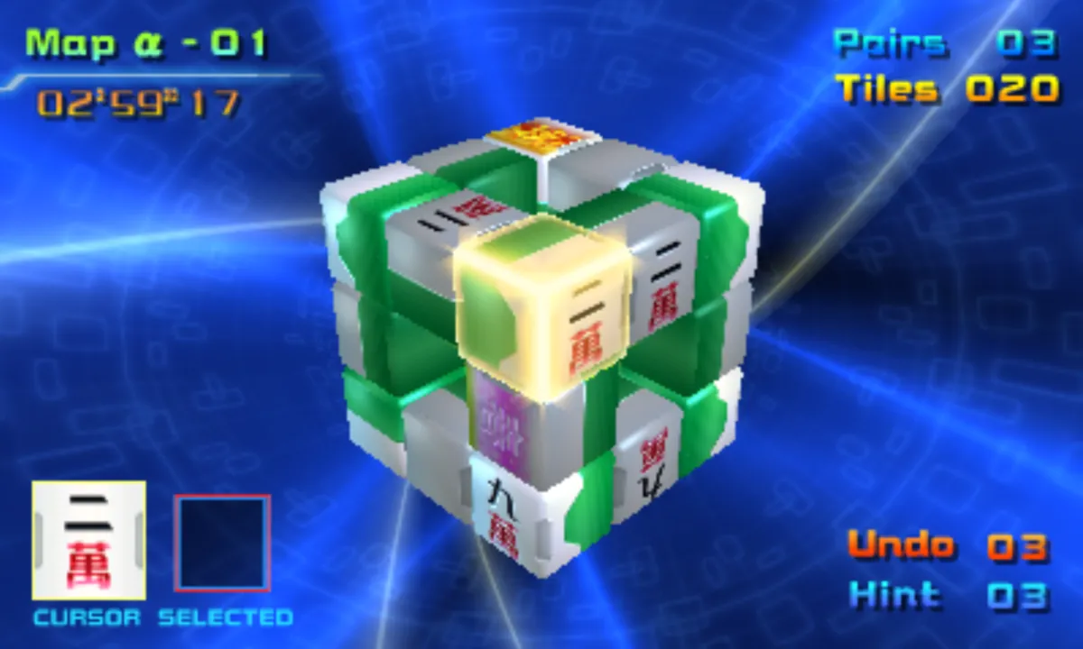 Backdrop artwork for Mahjong Cub3D