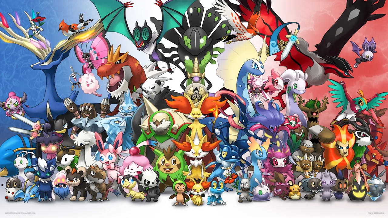 Backdrop artwork for Pokemon Y