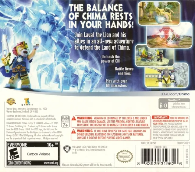 LEGO Legends of Chima: Laval's Journey box back