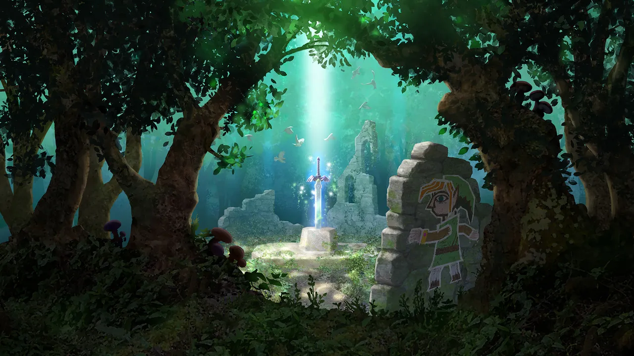 Backdrop artwork for The Legend of Zelda: A Link Between Worlds