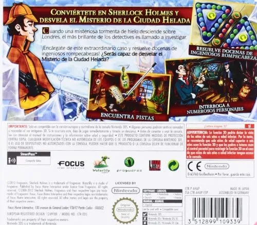Sherlock Holmes and the Mystery of the Frozen City box back
