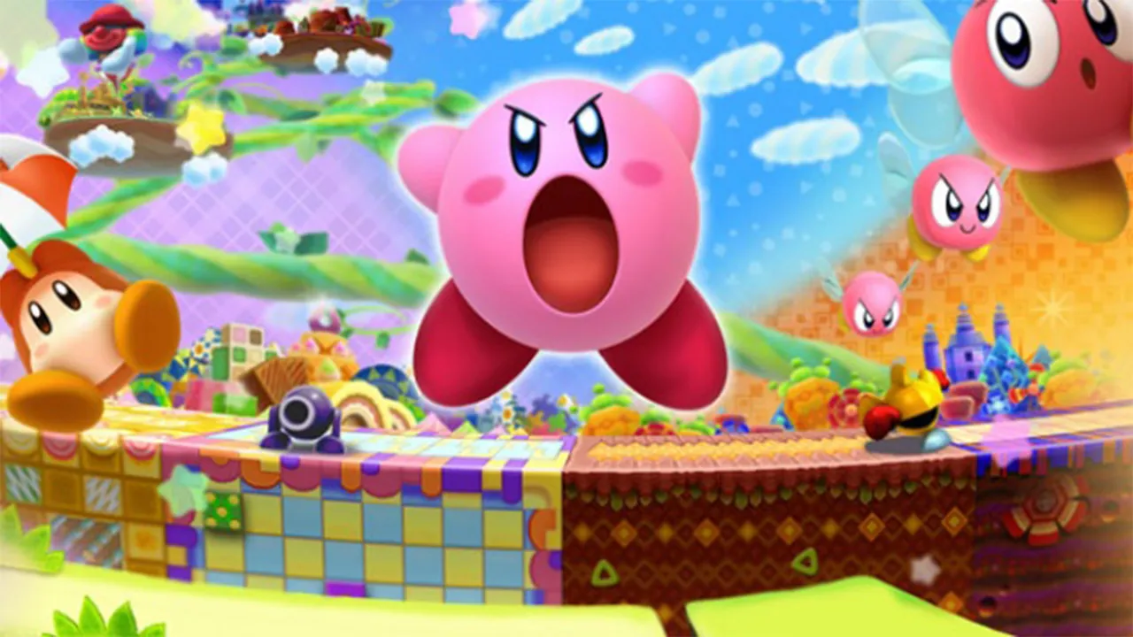 Backdrop artwork for Kirby: Triple Deluxe
