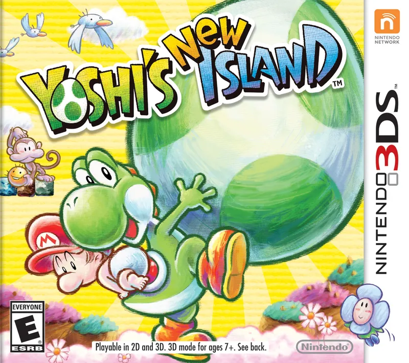 Yoshi's New Island box art
