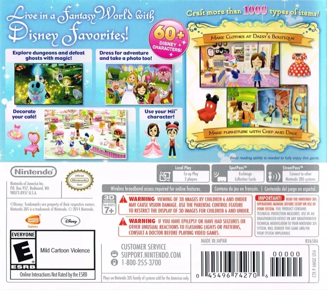 Disney Magical World box back