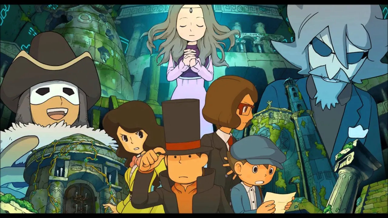 Backdrop artwork for Professor Layton and the Azran Legacy