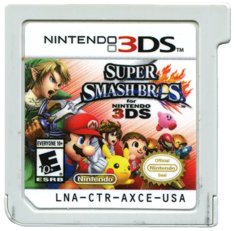 Super Smash Bros. for Nintendo 3DS cart