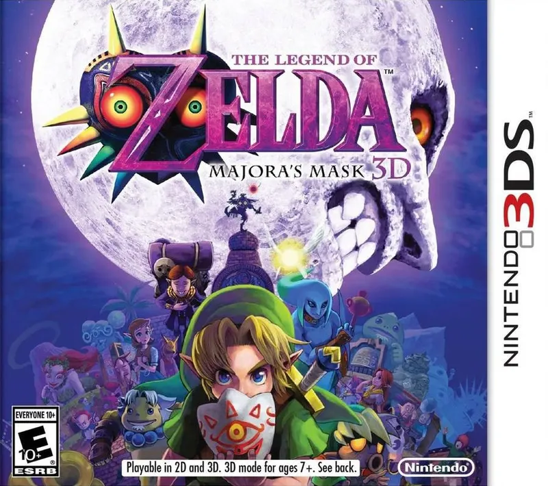 The Legend of Zelda: Majora's Mask 3D box art