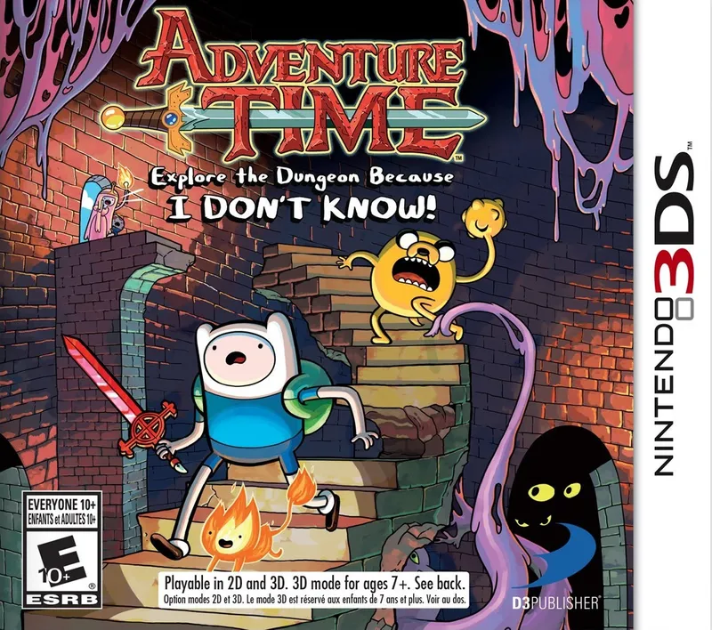 Adventure Time: Explore the Dungeon Because I Don't Know! cover art for Nintendo 3DS