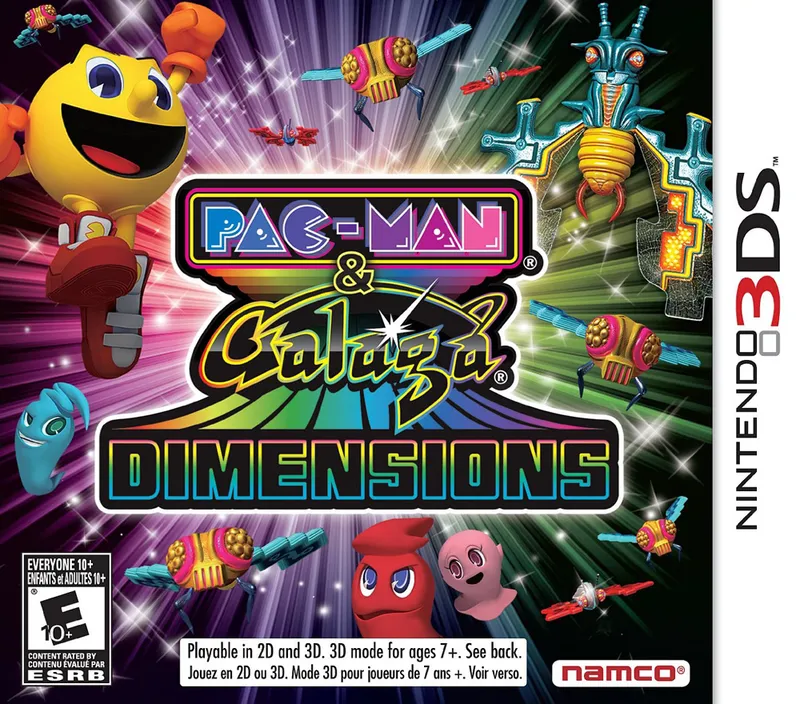 Pac-Man & Galaga Dimensions box art