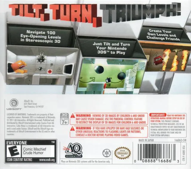 Cubic Ninja box back