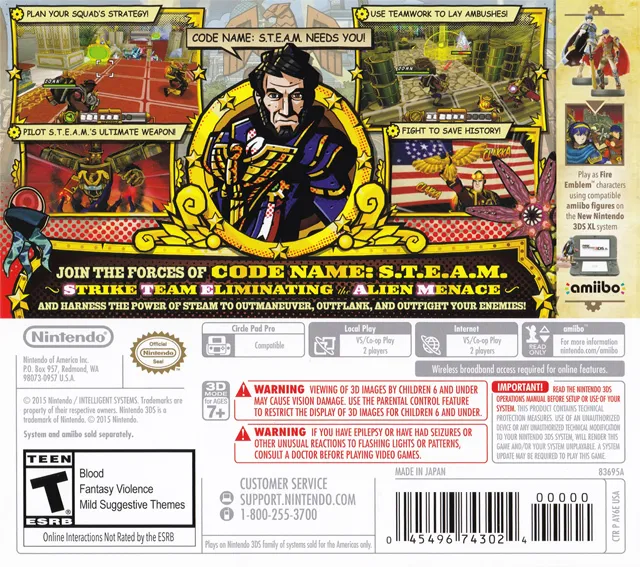 Code Name: S.T.E.A.M. box back