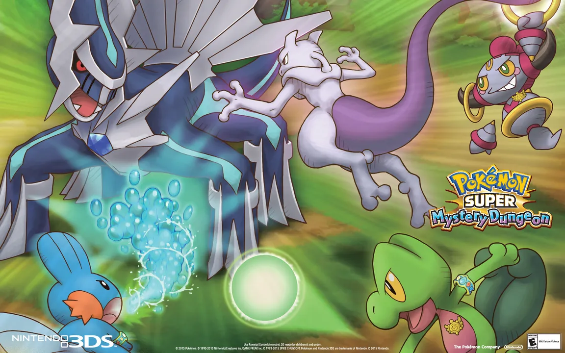 Backdrop artwork for Pokémon Super Mystery Dungeon