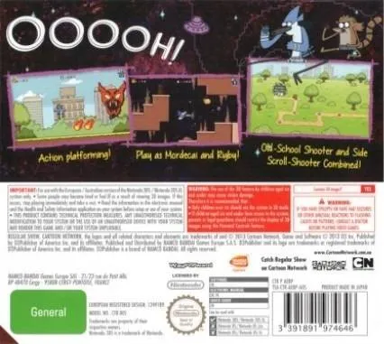 Regular Show: Mordecai & Rigby in 8-Bit Land box back