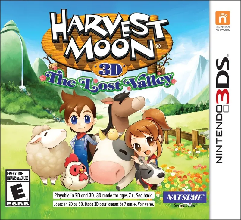 Harvest Moon 3D: The Lost Valley box art