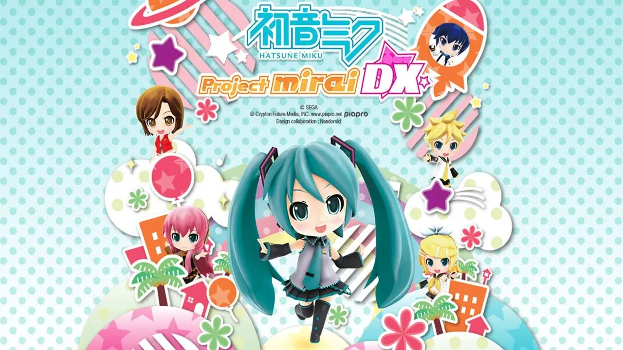 Backdrop artwork for Hatsune Miku: Project Mirai DX