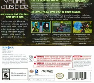 Young Justice: Legacy box back