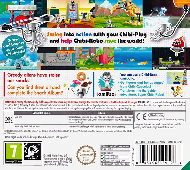 Chibi-Robo! Zip Lash box back
