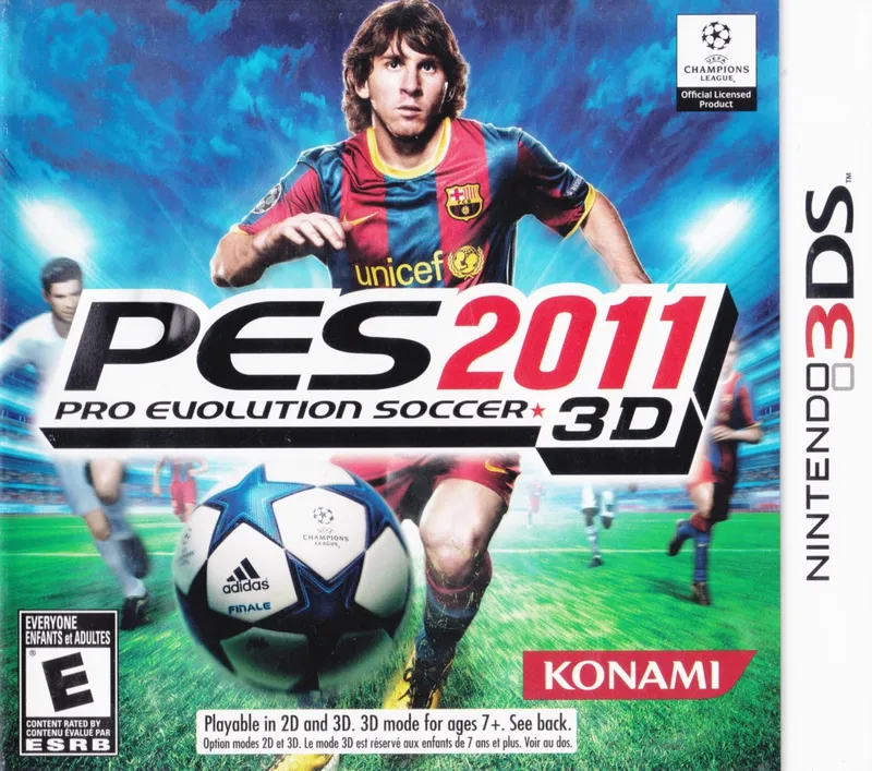 Pro Evolution Soccer 2011 3D box art