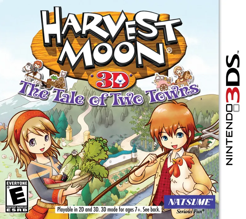 Harvest Moon 3D: The Tale of Two Towns box art