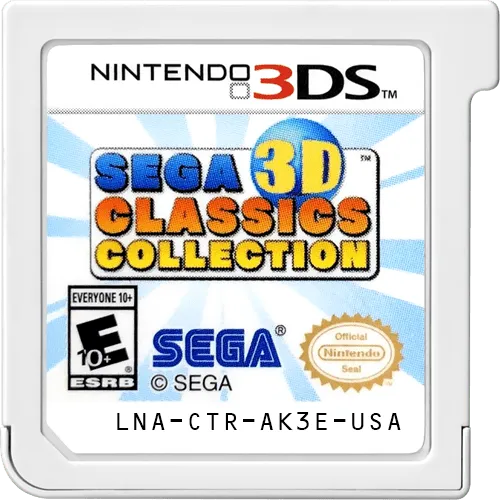 Sega 3D Classics Collection cart