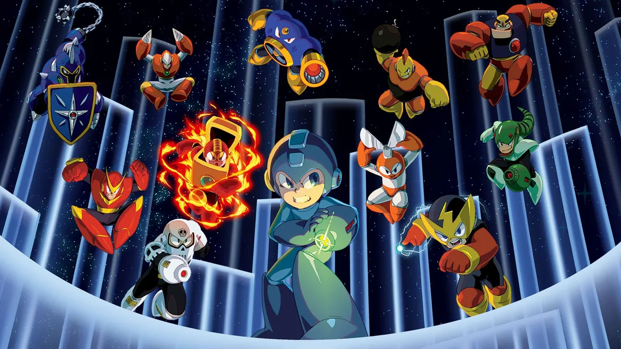 Backdrop artwork for Mega Man Legacy Collection