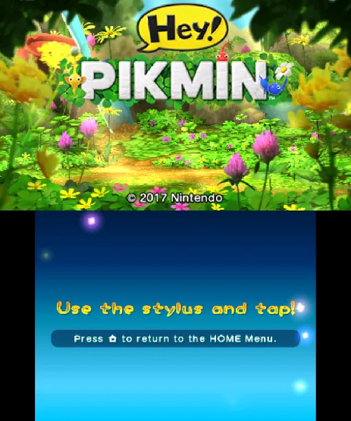 Hey! Pikmin title screen