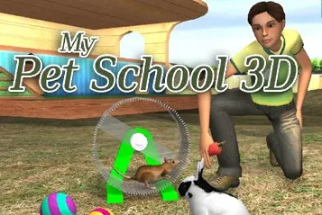 My Pet School 3D title screen