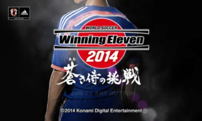 World Soccer Winning Eleven 2014 - Aoki Samurai no Chousen title screen