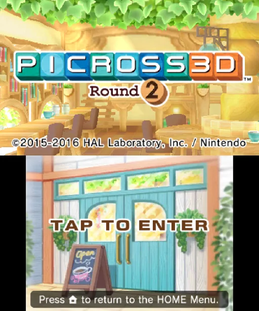 Picross 3D - Round 2 title screen
