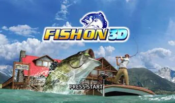 Real 3D Bass Fishing - Fish On title screen