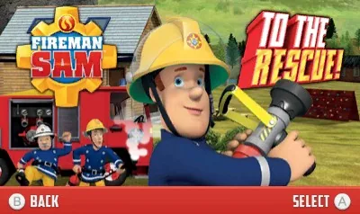 Fireman Sam - To the Rescue title screen