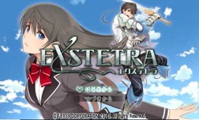 Exstetra title screen