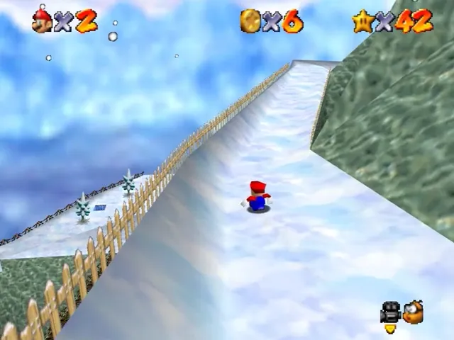 Backdrop artwork for Super Mario 64 Disk Version