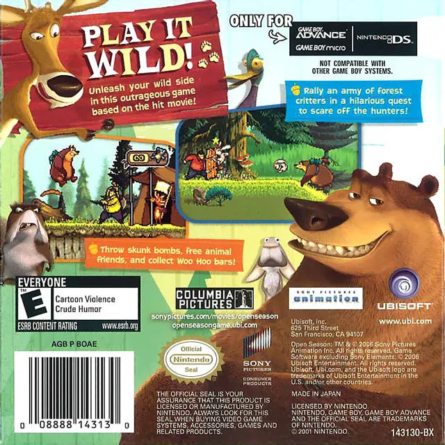 Open Season box back