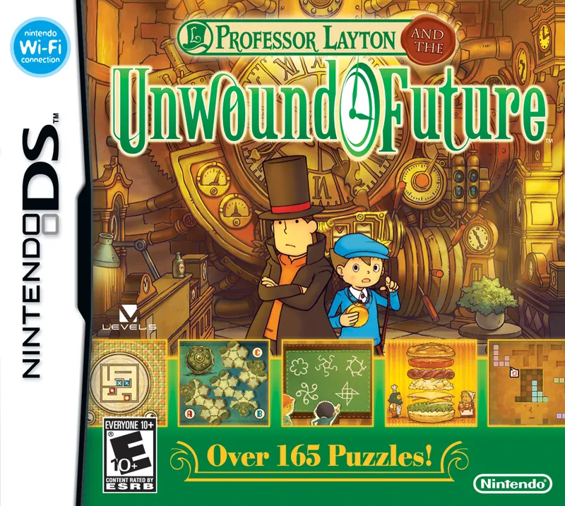 Professor Layton and the Unwound Future box art