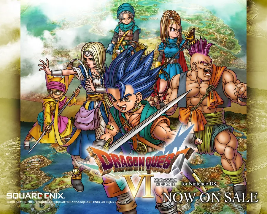 Backdrop artwork for Dragon Quest VI: Realms of Revelation