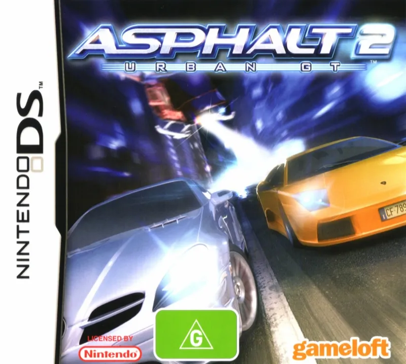 Asphalt: Urban GT 2 cover art for Nintendo DS
