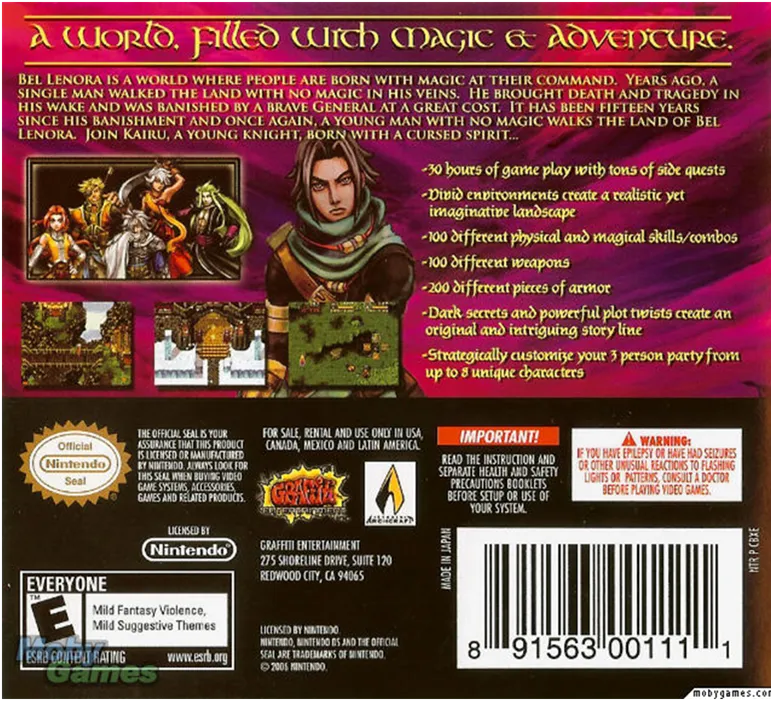 Black Sigil: Blade of the Exiled box back