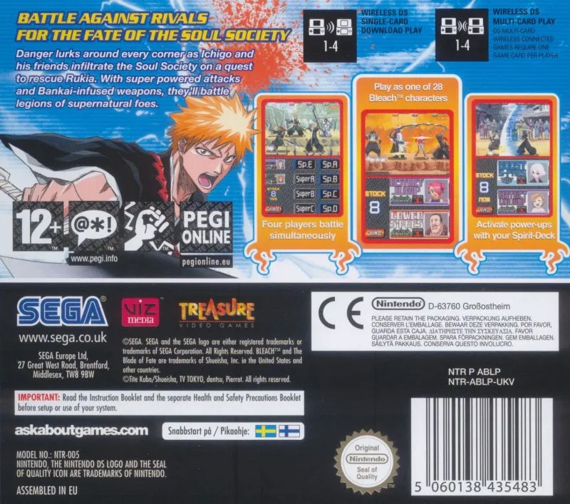 Bleach: The Blade of Fate box back